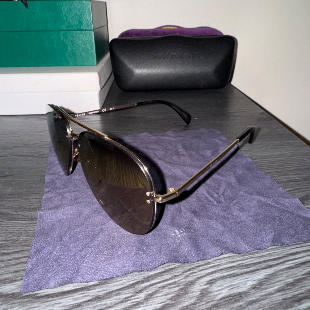 Celine Aviator Mirrored Sunglasses - Picture 2 of 6